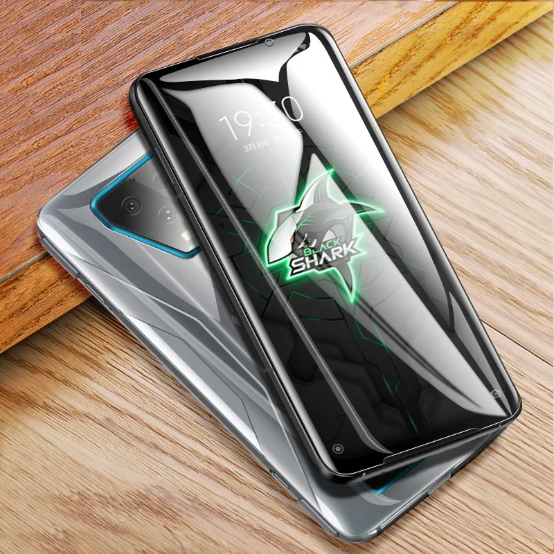 9D Front Screen Protector For Blackshark 3 pro Full Cover Protective Film on For Black Shark 3s Hydrogel Film Not Glass