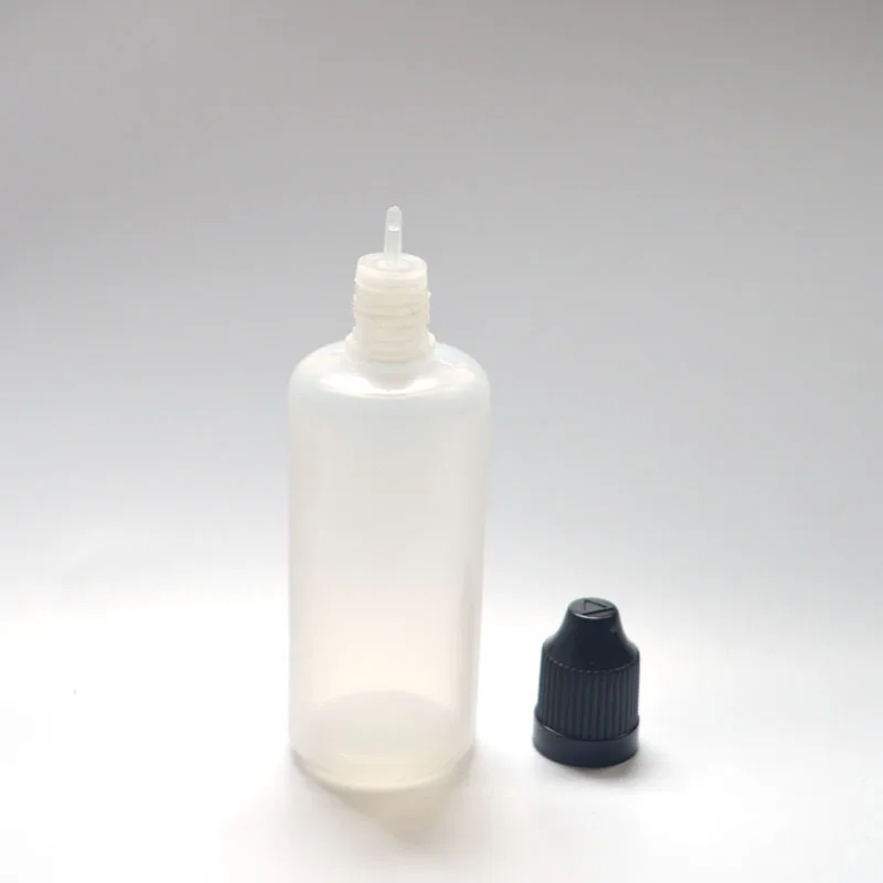 5pcs Empty Soft PE Plastic Dropper Bottle 60ml Refillable Liquid Bottle With Childproof Cap Vial