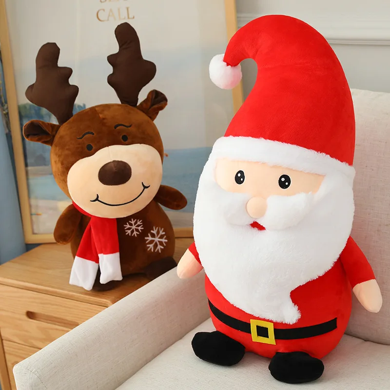 Cute Santa Claus Plush Doll Toy Soft Filled Plush Animal Pillow Plush Doll Child Birthday Gift