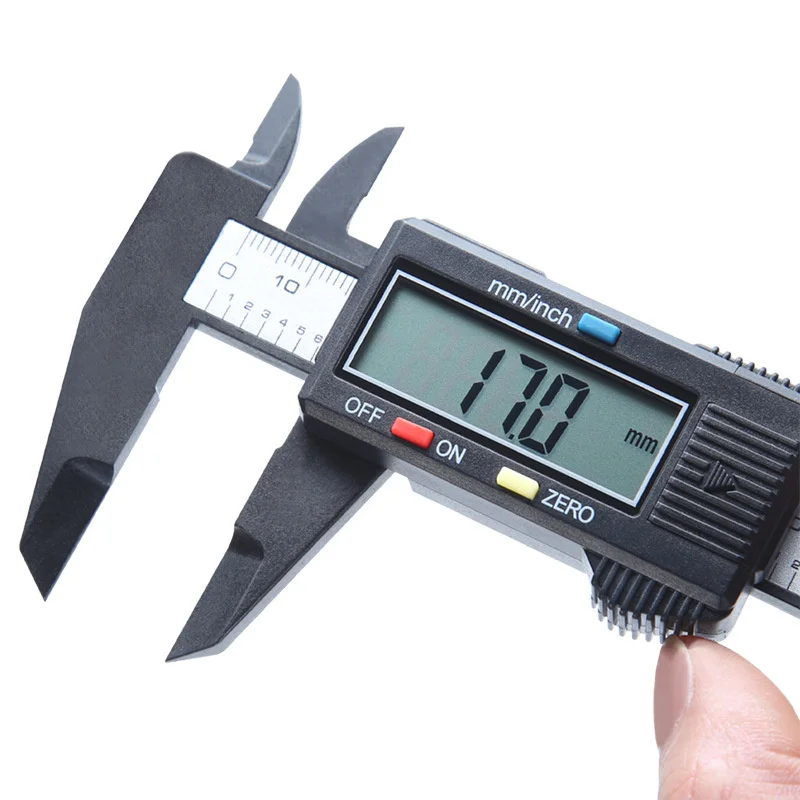 0-150mm Vernier Caliper Plastic LCD Digital Electronic Vernier Caliper Reading Micrometer Ruler Measuring Tool