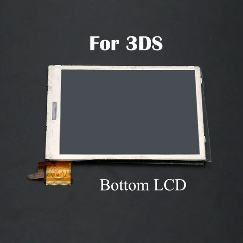 استبدال الأصلي العلوي العلوي + أسفل شاشة الكريستال السائل الشاشة لنينتندو 3DS شاشة LCD ل 3DS LCD شاشة عرض LCD شاشة الكريستال السائل الشاشة