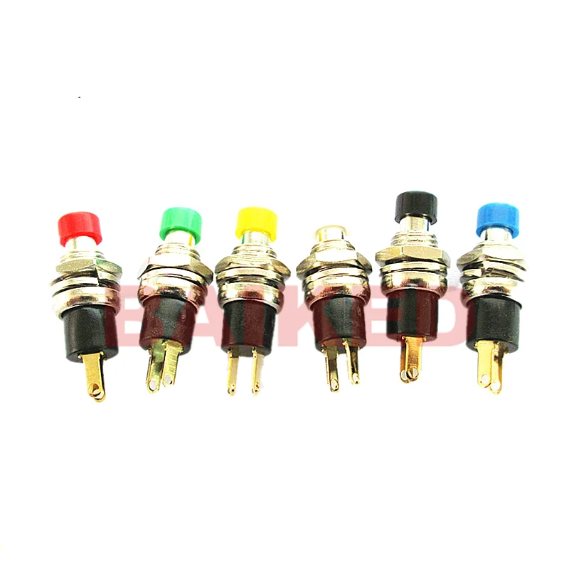 5PCS PB05A high-end Self-Locking SPST Normally Open Mini Push Switch Opening 7MM Small Button With Gold-plated ON-OFF 1A 250VAC