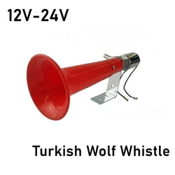 12v-24v Loud Car Air Horn Car Sound Signal Motorcycle Alarm Air Singal Horn Universal Wolf Whistle For Truck