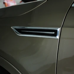 A LittleChang ABS Chrome Car Side Modified Car Stickers for Audi A3 A4 A5 A6 Q3 Q5 Q7 Decal Accessories Auto Sticker Car Styling