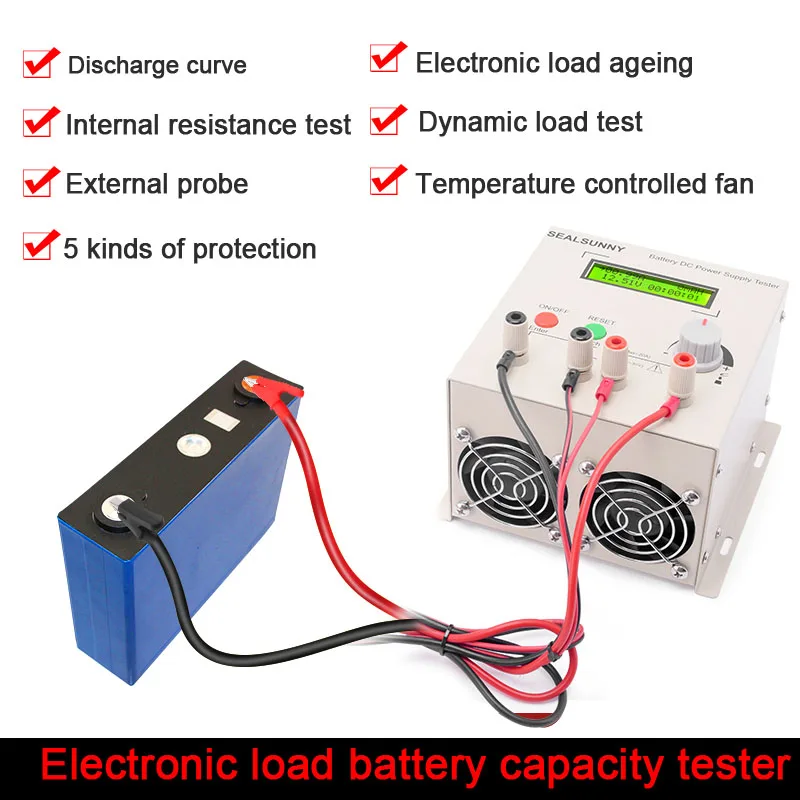 

150W/250W Battery Tester 30V 20A Lithium Batteries Capacity Charge Discharge Tester Electronic load Li-ion Lifepo4 Lead-acid