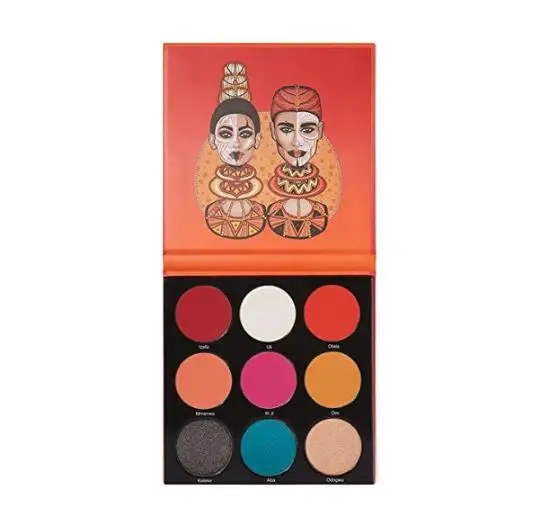 Hot Cleopatra 16-color eye shadow rose red packaging, waterproof and durable eye shadow