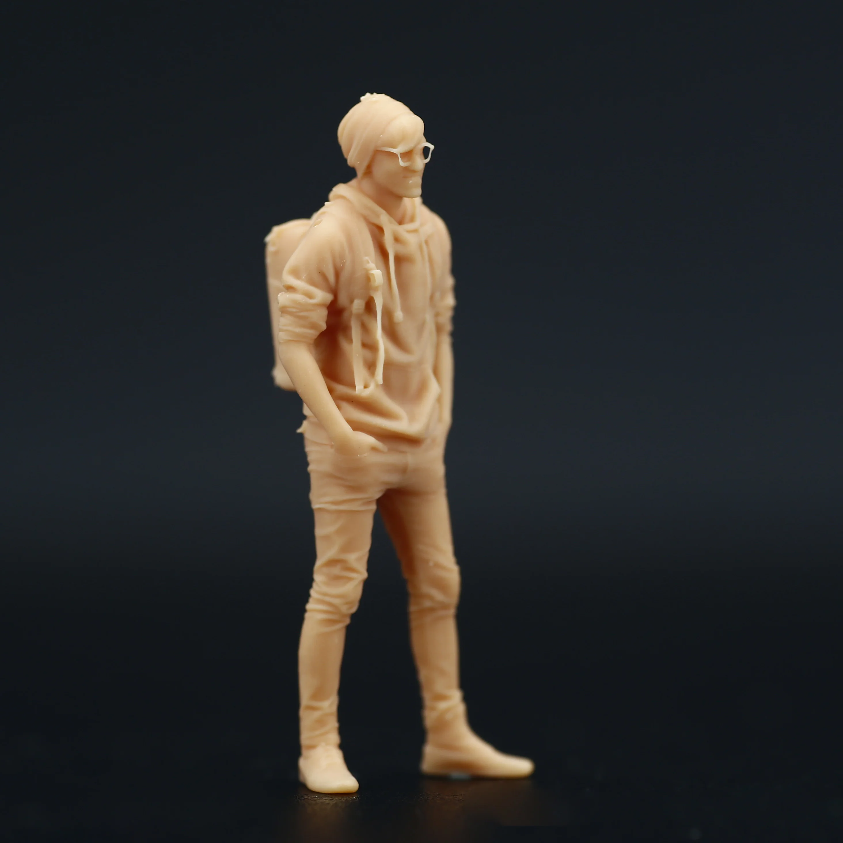 1:64 1:87 Selfie Beauties Urban Fashion Male Miniature 1:43 Handmade resin white model Need To Be Colored By Yourself