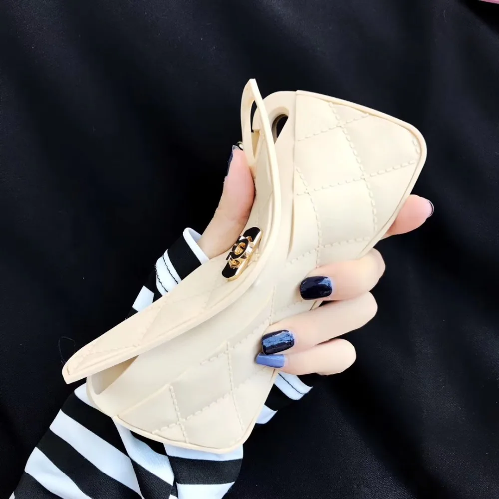 Wallet Handbag Crossbody Case For iPhone 15 14 13 Pro 12 Mini 11 Xs Max XR 6 8 7 Plus Card Slot Silicone Cover with Strap Chain