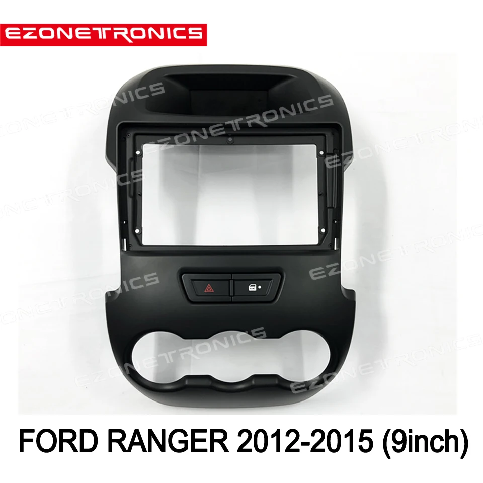 

1/2Din Car DVD Frame Audio Fitting Adaptor Dash Trim Kits Facia Panel 9inch For FORD Ranger 2012-2015 Double Din Radio Player