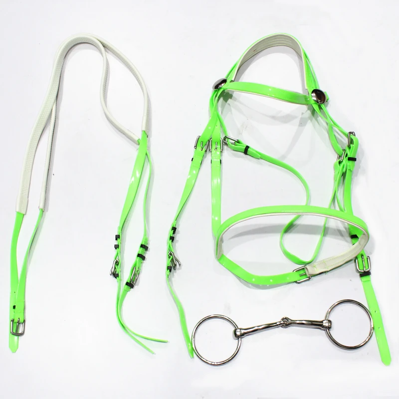 Pvc Duurzaam Paard Hoofdstel Paard Rein Hoofdstel Verdikte Halter Paardensport Versnelling Paard Rein Harness Headstalls Verwijderbare Trens