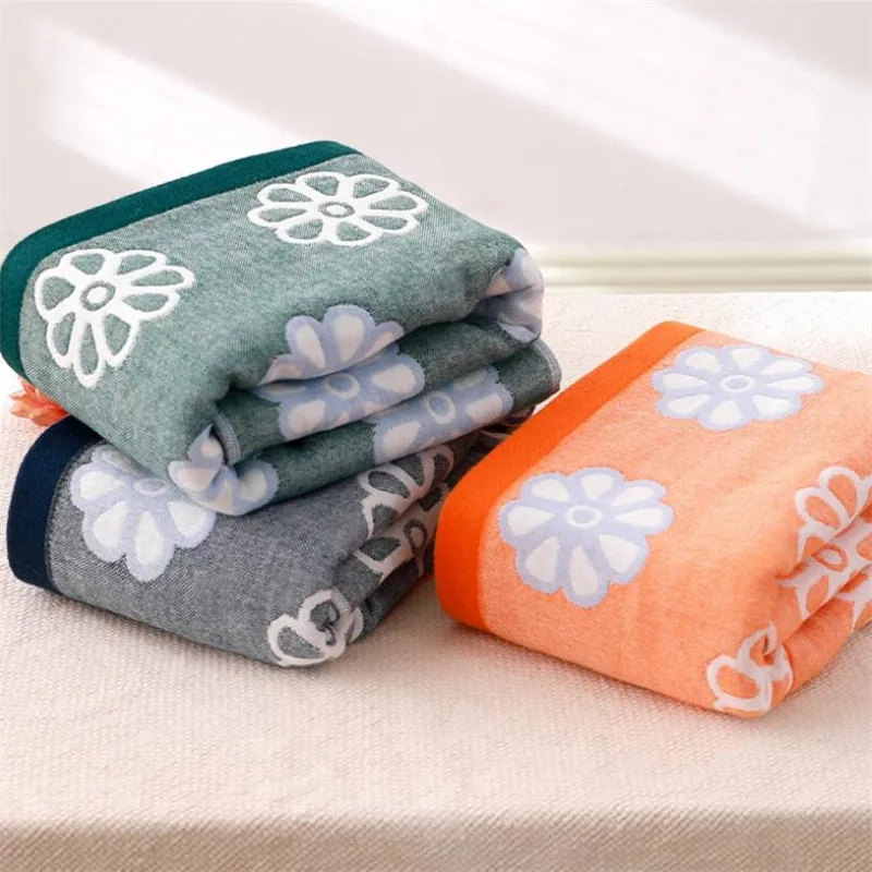 Muslin Cotton Adult Bath Towel 4 Layers Gauze Cotton Bath Towel 70*140cm Bathroom Shower Towel Home Textile 12 Designs