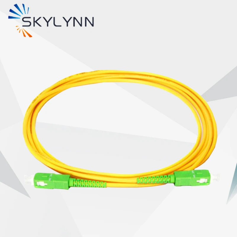 

50 PCS Bending Insensitive 3 Meter SC/APC-SC/APC Simplex Single Mode G657A2 Fiber Optic Patch Cord With LSZH Jacket For FTTH