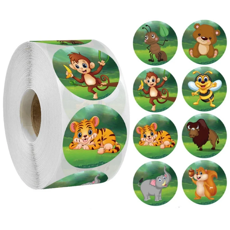 50-500pcs Cute Cartoon Sea Fish Stickers for Kids Children Reward Label Encouragement Scrapbooking Decoration Stationery Sticker