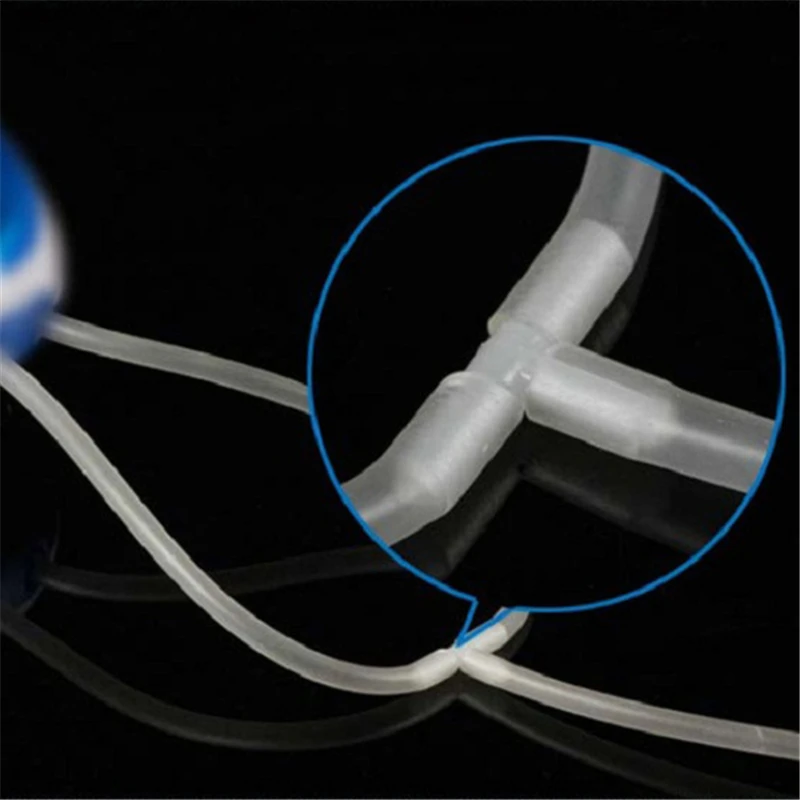 10Pcs/Lot Aquarium Airline Tubing Connectors Fish Tank Transparent Air Tube Adapters for 4CM Inner Diameter Air Line Hose