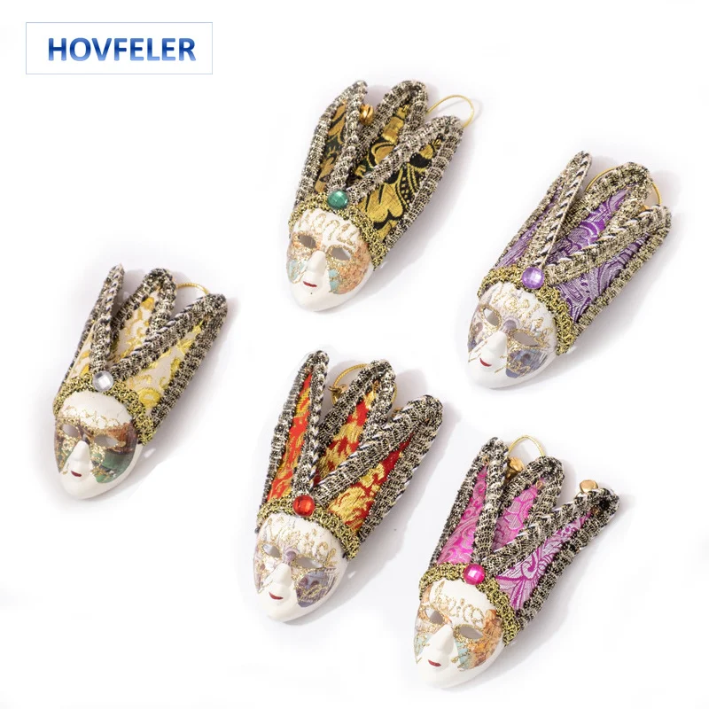 HOVFELER Venetian Fridge Magnets Travel Mask Refrigerator Magnetic Sticker Home Decoration Accessories Souvenir Gift