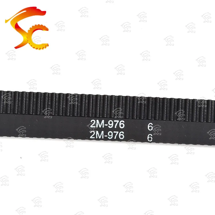 

10pcs 2GT-976-6/9/10mm belt closed loop rubber 2GT-976-6/9/10mm timing belt Teeth 488 Length 976mm for 3D printer