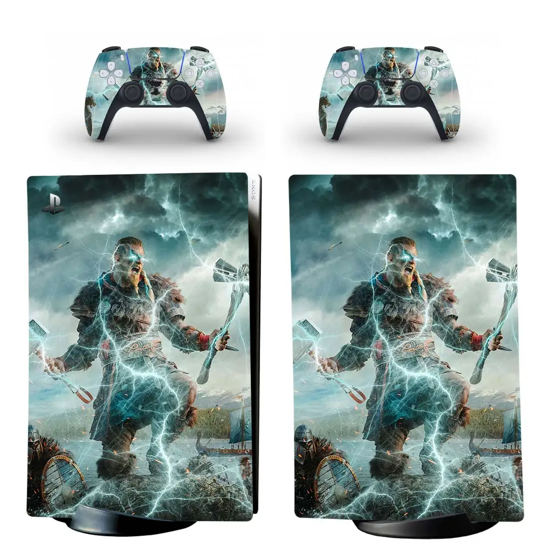 Valhalla PS5 Digital Skin Sticker decalcomania Cover per PlayStation 5 Console e 2 controller PS5 Skin Sticker Vinyl