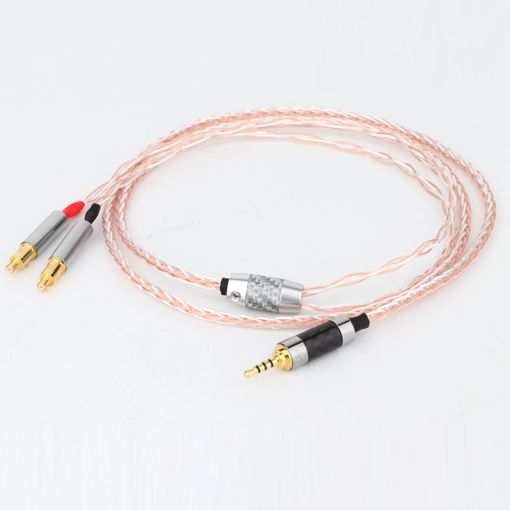 

8 Core OCC silver-plate Earphone Cable For Audio Technica ATH-AP2000Ti ATH-WP900 L5000 AWKT AWAS Headphone