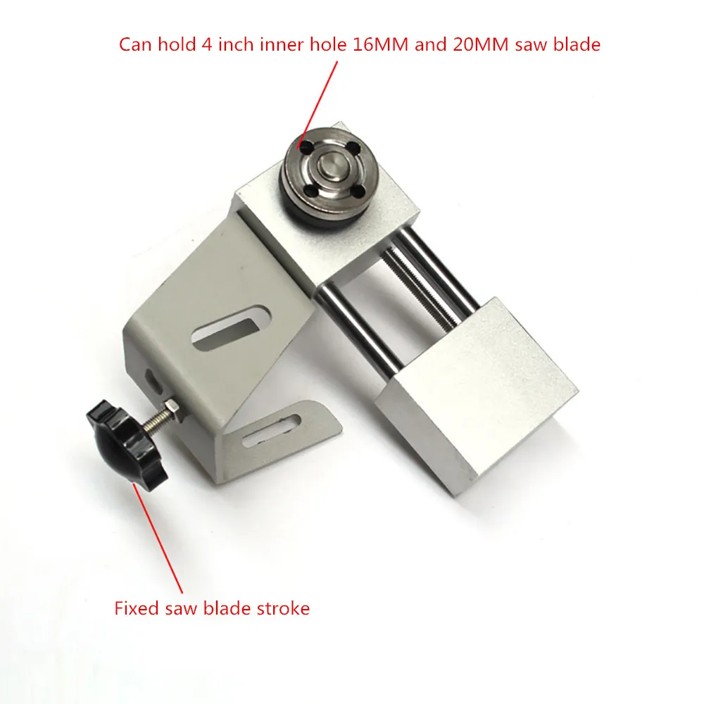 Mini tavolo sega assemblaggio mandrino di sollevamento lavorazione del legno fai-da-te taglio lucidatura mandrino non alimentato Set di accessori per sega circolare