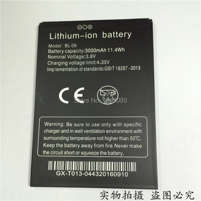 

YCOOLY100% original battery THL BL-09 battery 3000mAh T9 T9 Pro Original quality Mobile phone battery Long standby time