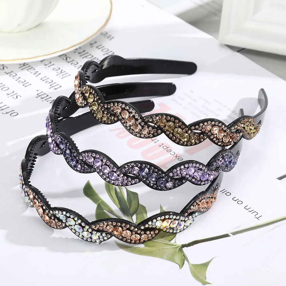 Moda torção folhas de dentes coloridos bezel hairbands meninas cabelo hoop bandana fixa headwear para as mulheres acessórios para o cabelo