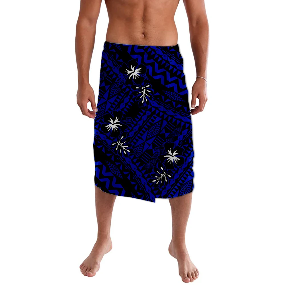 ie faitaga Samoa Men Pocket Pants Skirt Retro Style Polynesian Print Fabrics Custom Pattern Loose Aboriginal Half Skirt