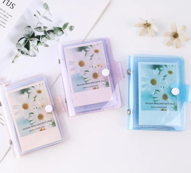 Cute Mini Holds 36 Photos Instax Album Jelly Color Photo Album for Mini Fuji Instax & Name Card 7s 8 25 50s Mini Photo Album