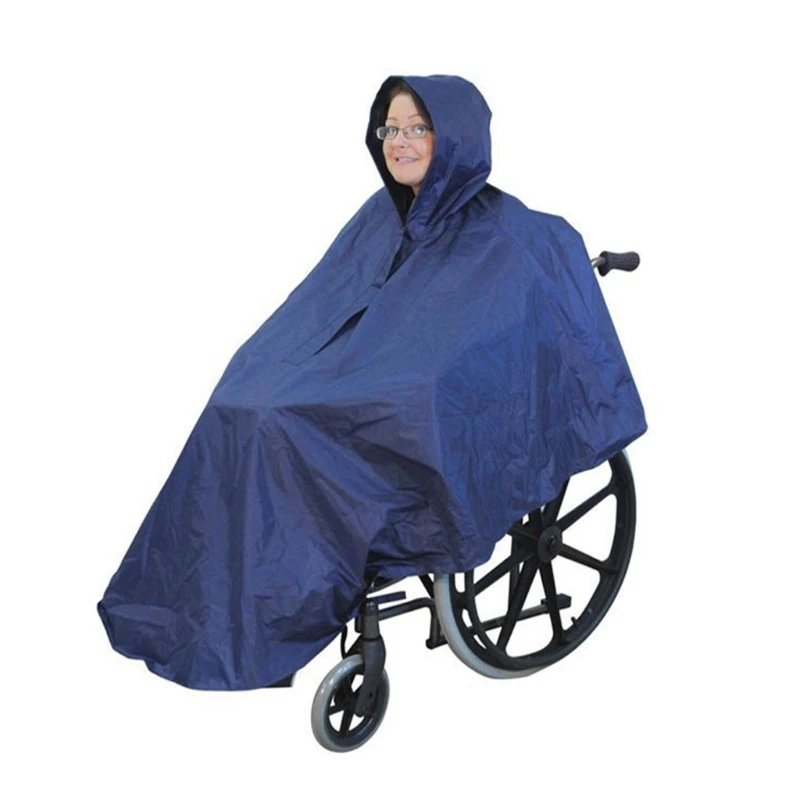 2024 New Waterproof Rain Poncho for Wheelchair Mobility Old Scooter Large Wind Proof Cape