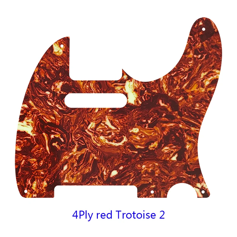 Fei Man Custom Guitar Parts - For US Standard, 5 Screw Holes, 52 Year Tele, Tele, Pickguard, Scratch Plate, Flame Pattern