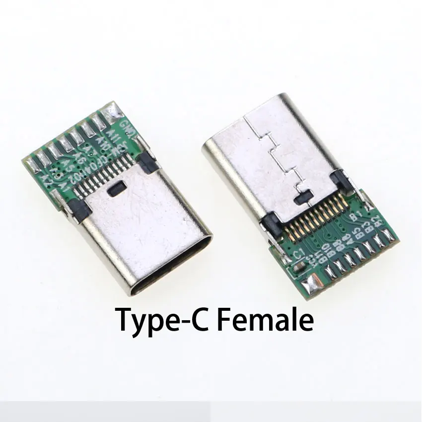 Cltgxdd 1PCS Type-C Male Female USB 3.1 Test PCB Board Adapter Type C Connector Socket For Data Line Wire Cable Transfer