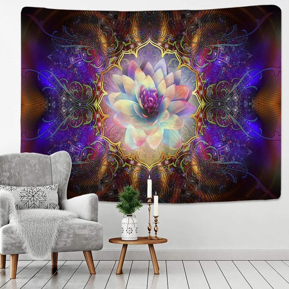 Colorful Wall Hanging Tapestries Mandala Tapestry Hippie Chakra Tapestry Boho Decor Wall Cloth Yoga Mats Bohemian Fabric