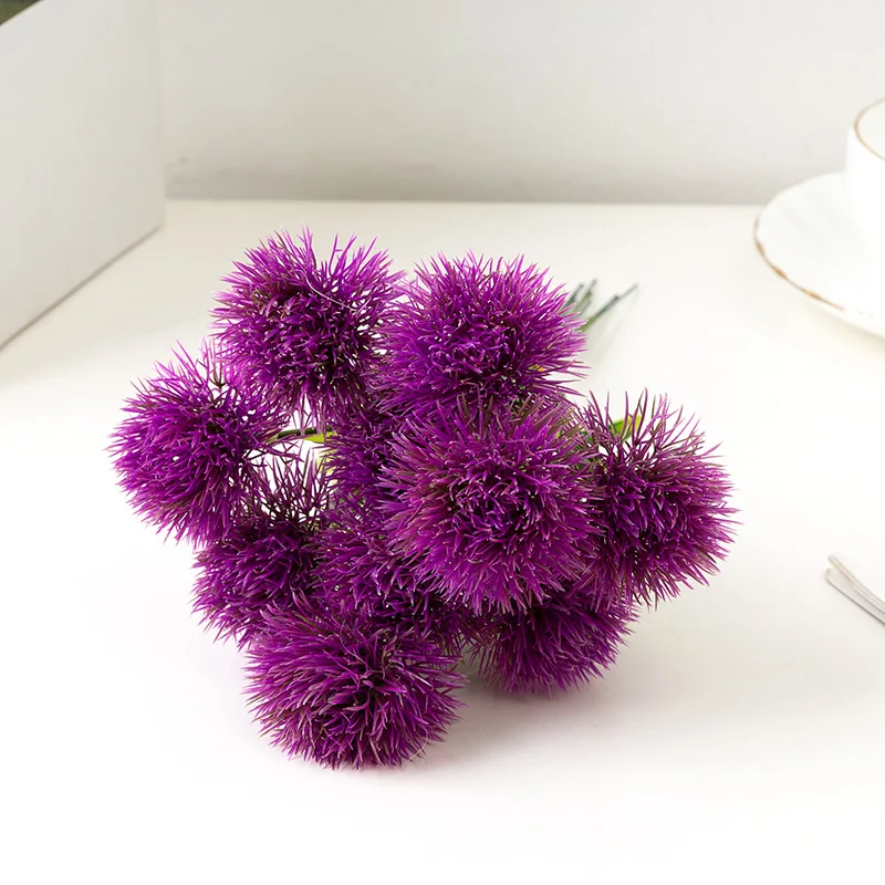 10 Stück Künstliche Pflanzen, Löwenzahn-Plastikblumen, Vasen für Heimdekoration, Zubehör für Neujahr, Hochzeit, Dekorative Kunstpflanzen – Detail 3