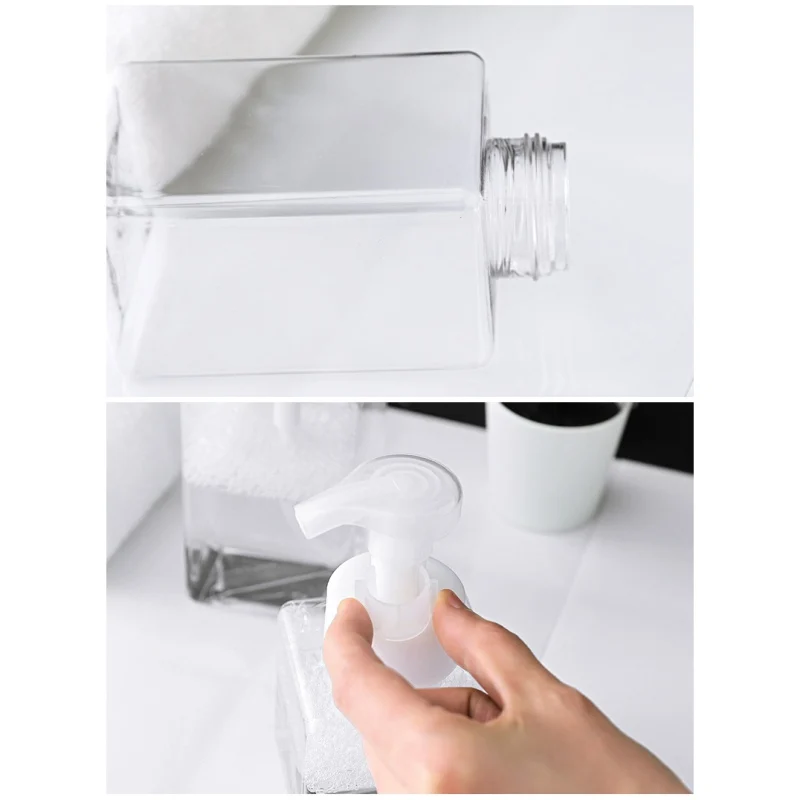 250/450ml Foaming Dispenser Bottle Portable Soap Dispensers Liquid Soap Shampoo Pump Bottles Bathroom Travel Accessories