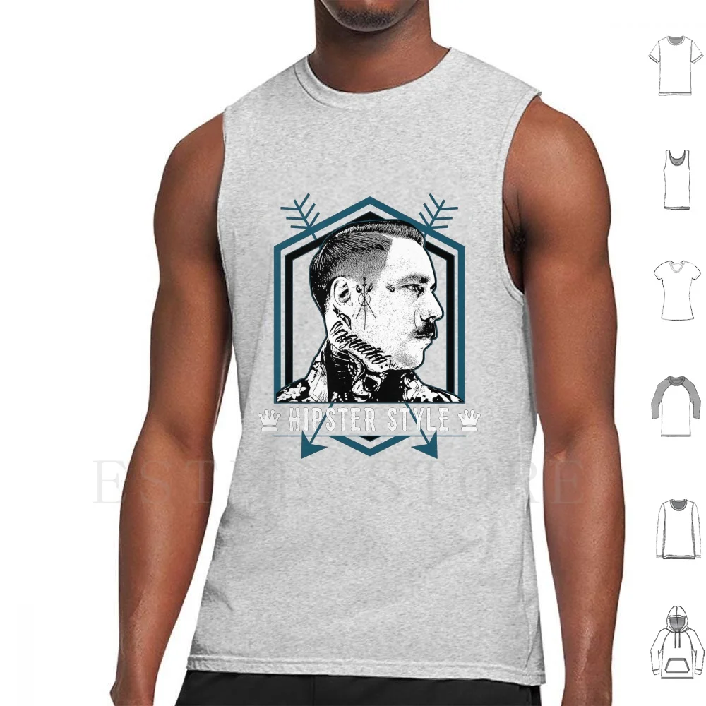 Hipster Hipsters Tank Tops Vest Sleeveless Clubmate Lemonade Barber Beard Hipster Hipster Girl Hipster Glasses Hipster