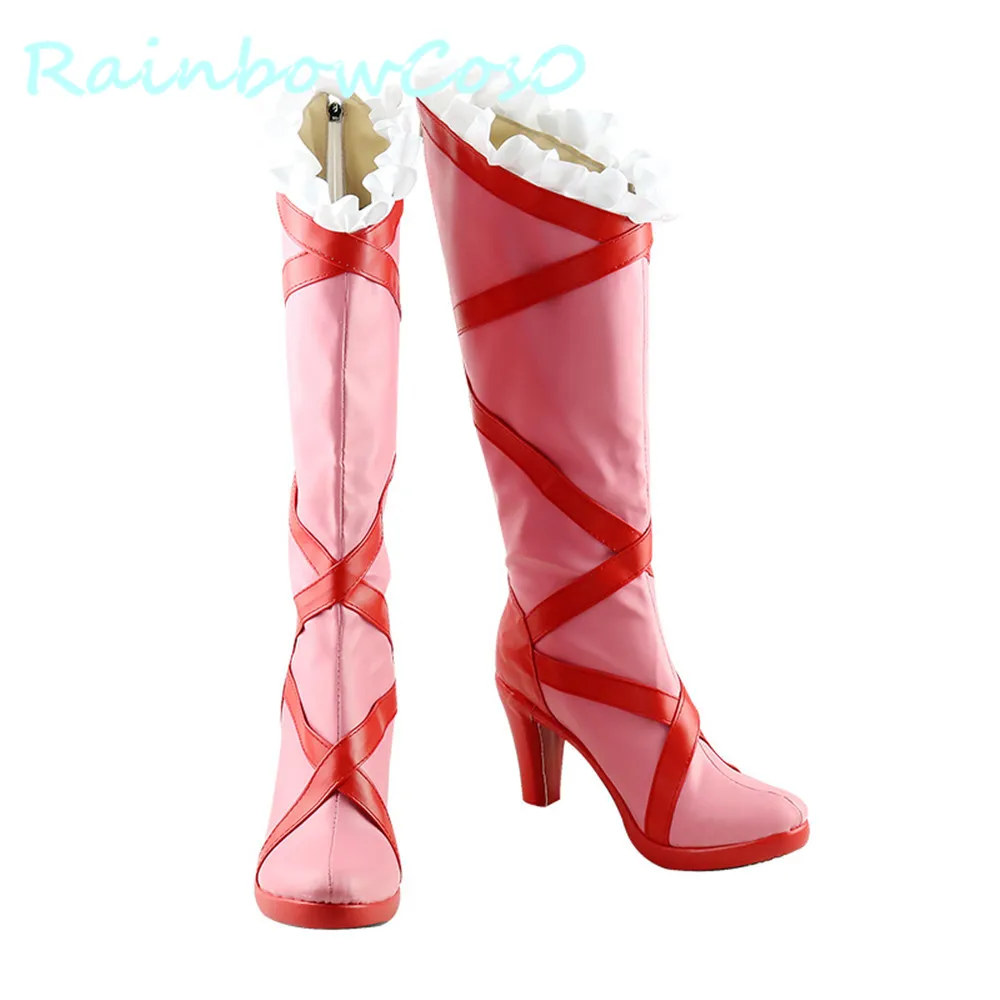 Pretty Cure,Precure Cure Macherie Aisaki Emiru Cosplay Shoes Boots Game Anime Halloween RainbowCos0