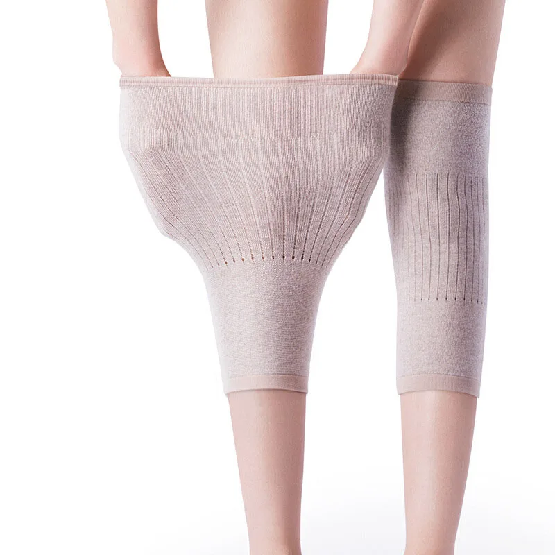 Rodilleras cálidas de Cachemira, soporte para rodilla para artritis, articulaciones, Protector de rodillas, calentadores de piernas no hinchados,