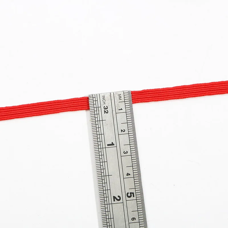 New 6mm Colorful High-elastic Elastic Bands Rope Rubber Band Line Spandex Ribbon Sewing Lace Trim Waist Band Garment Accessory
