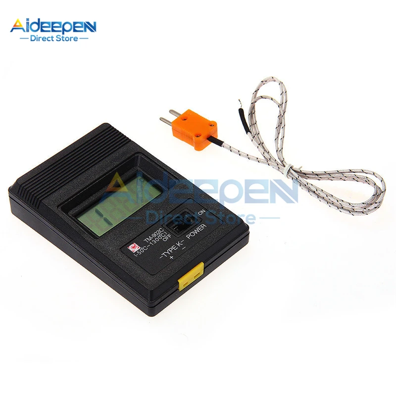 TM-902C Temperature Meter TM902C Digital K Type Thermometer Sensor + Thermocouple Probe Detector Needle