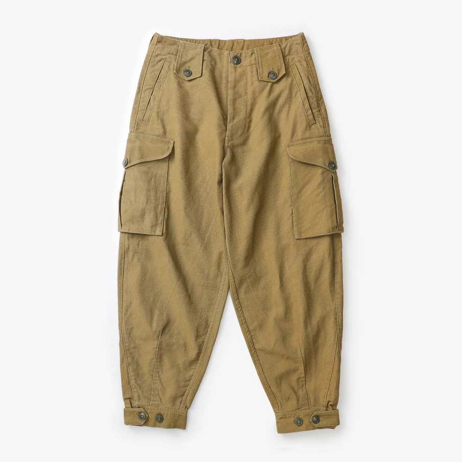 Ground Crew Trousers 1930s Civilian Military Pants Workwear Jungle Cloth