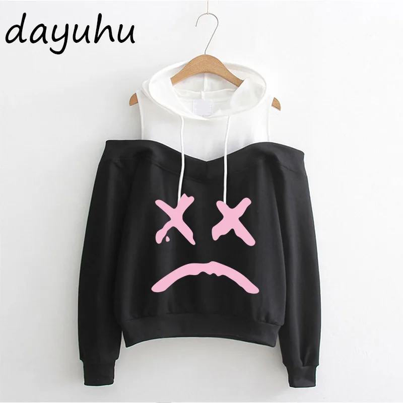 Y2k Goth Anime Hoodie Aesthetic Women Sweatshirt Gothic Punk Grunge Streetwear Ladies Gothic Top Manga Harajuku Clothes Female