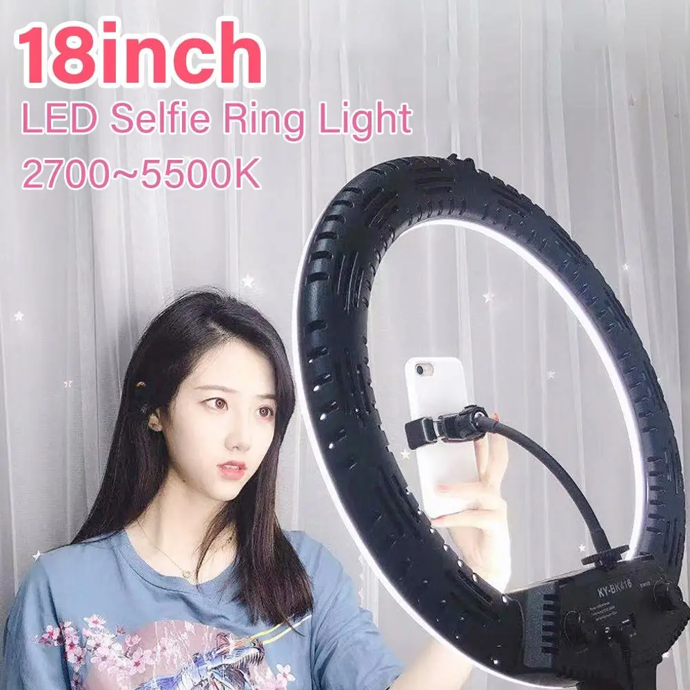 45cm 60W LED Selfie Ring Light Dimmable LED Ring Lamp Photo Video Camera Phone Light ringlight For live fill light