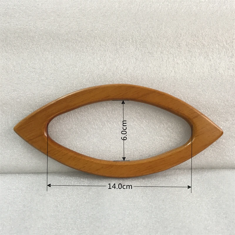 Одна пара 14 см натуральный материал сумка ручка деревянная рамка для кошелька из массива дерева «сделай сам» Аксессуары для сумок в форме глаза детали для рукоделия