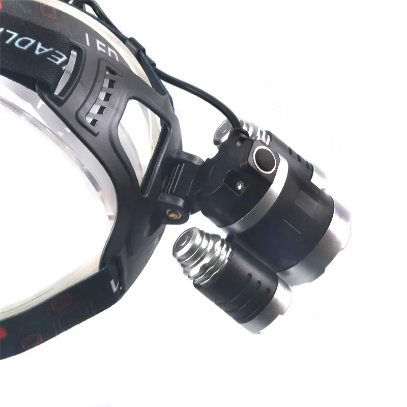 TMWT Powerful 5W XL-T6 & Side light 3W L2 USB Rechargeable Headlamp UV & White LED.Headlight For fishing and outdoor camping