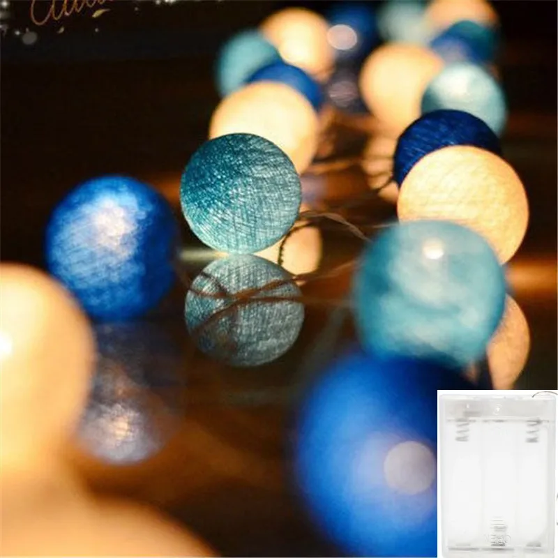 10/20/30 LEDs Lichterketten Baumwollfaden Kugeln Heimdekoration Lampe für Party Hochzeit Farbe Lichterkette Weihnachtsdekorationen
