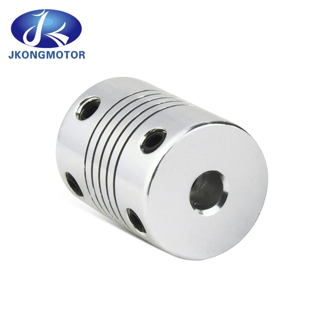 Jkongmotor 3D Printer Flexible Coupling Coupler /Shaft Couplings 5*8*25 Flexible Shaft Aluminum For T8 Lead Screw Nema17 motor