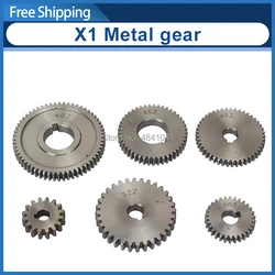 6PCS Metallo Cambia Gear Set Per SIEG X1 SX1 JET JMD-1 SOGI S1-16 Mr.Meister Piccolo Fresatura 1 Clarke CMD10