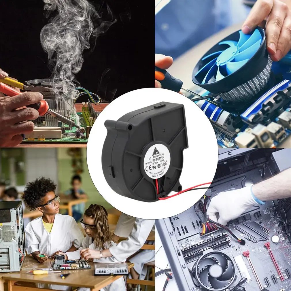 Ventilatore di raffreddamento del Case del Computer 12V ventilatore centrifugo ventilatore di raffreddamento silenzioso resistenza al calore ventilatore di dissipazione del calore