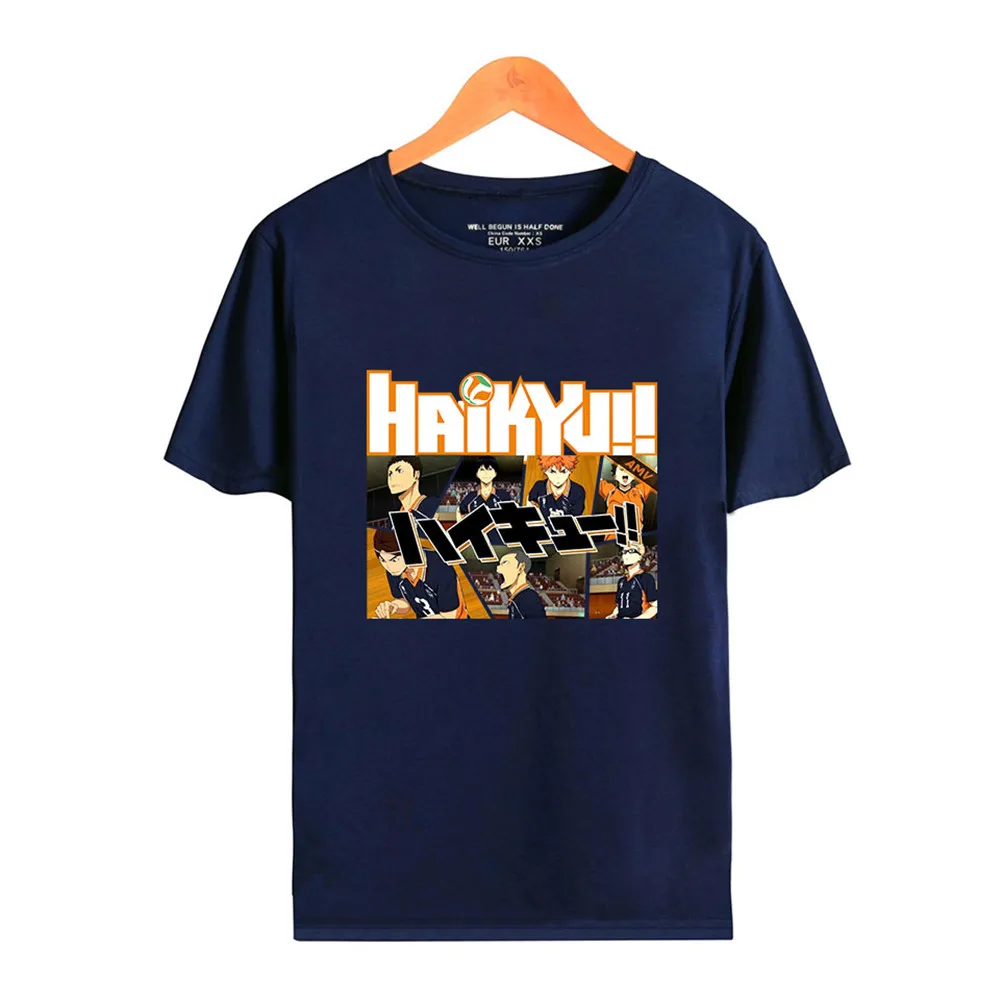 Haikyuu T-shirt Summer T-shirt Cartoon O-neck Fashion Short Sleeve Piece Cartoon Casual Anime Women/men