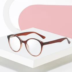 Full Rim Plastic Frame Glasses For Man and Woman New Arrival Retro Style Anti-Blue Light Round Shape Myopia Eyewears