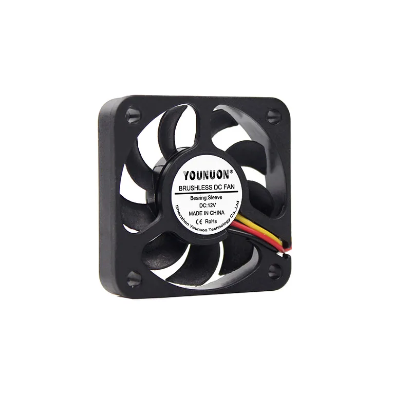 10PCS 5010 50*50*10  12V  Cooling Fan  3Pin  50mm 5cm PC Laptop Computer Industrial Cooling Fan 50x50x10mm FG Cooling Fan